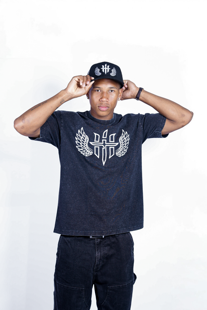PUFF WINGS TEE BLK