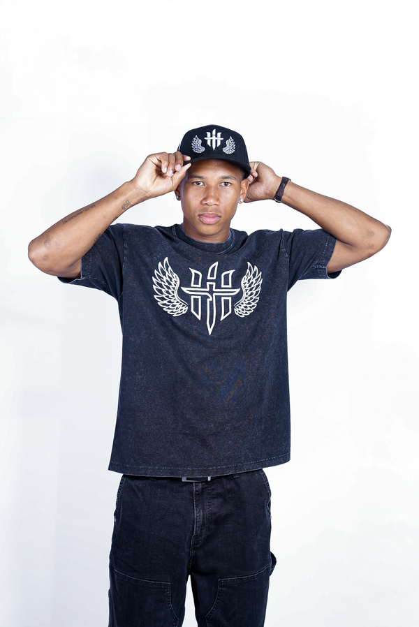 PUFF WINGS TEE BLK