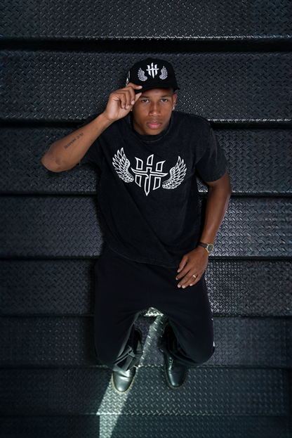 PUFF WINGS TEE BLK