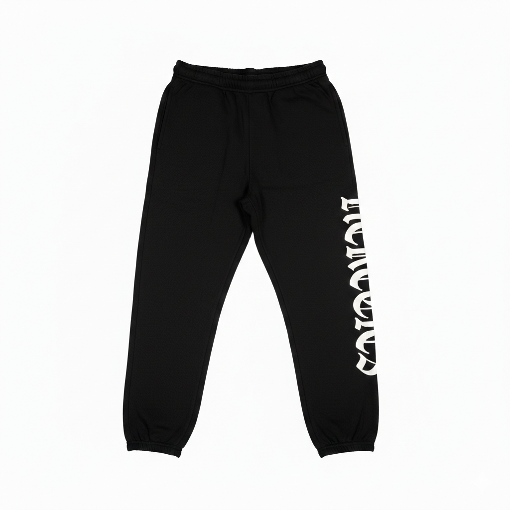 SCRIPT SWEATPANTS - NO CORDS