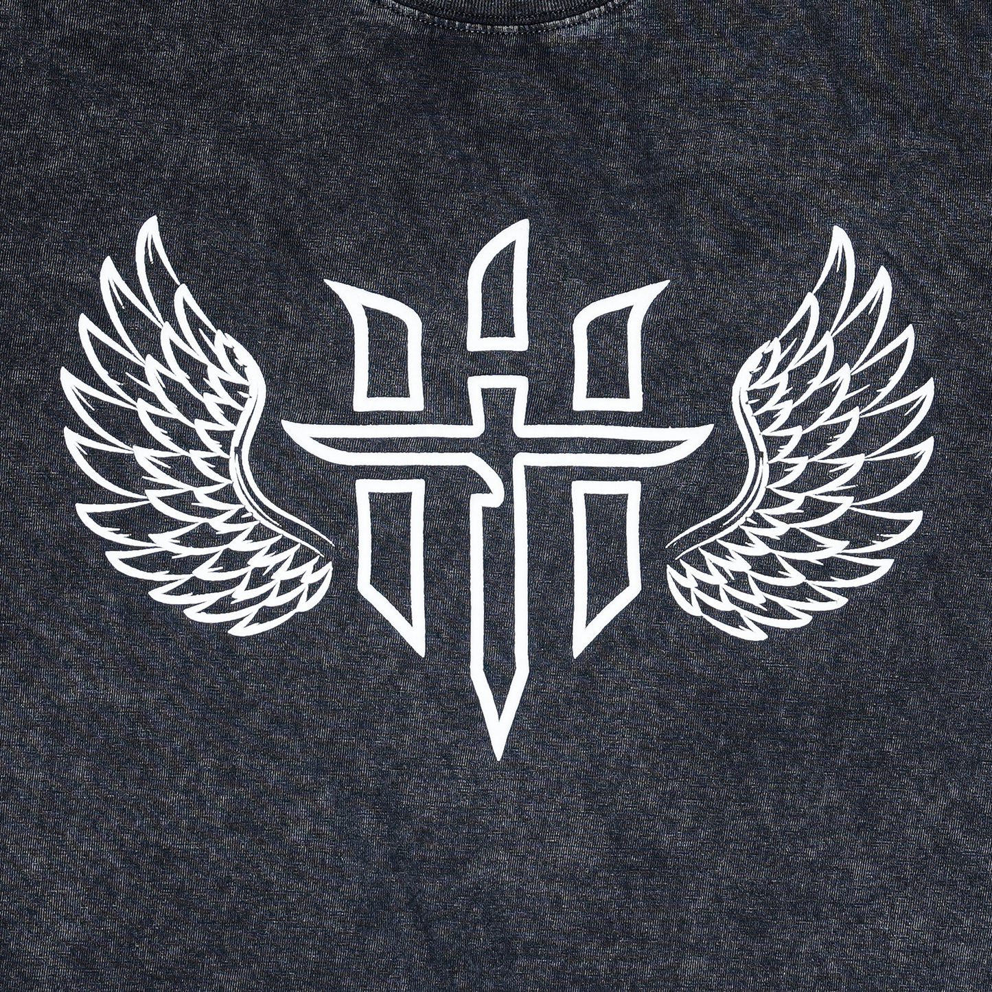 PUFF WINGS TEE BLK