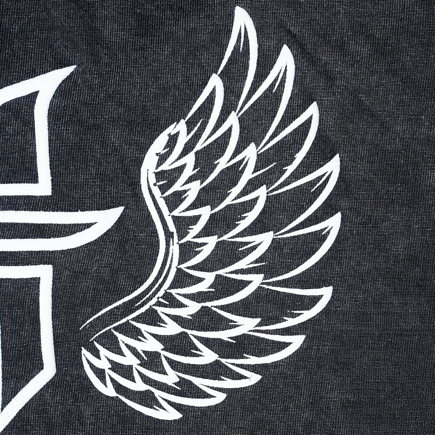 PUFF WINGS TEE BLK