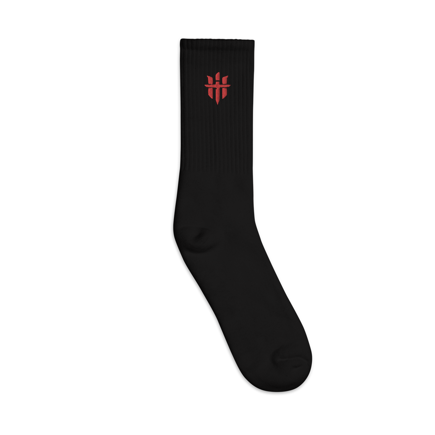 BLACK/RED LOGO SOCKS