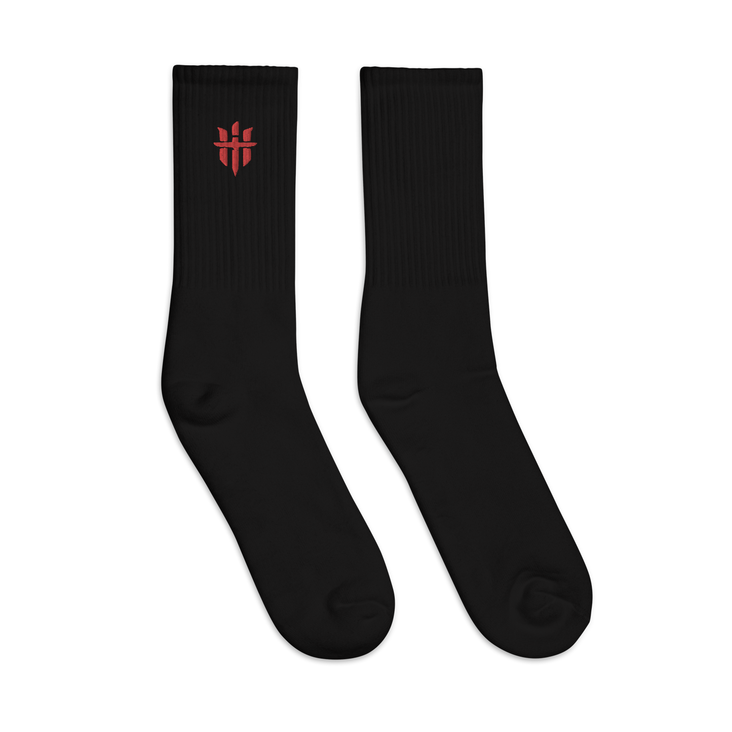 BLACK/RED LOGO SOCKS