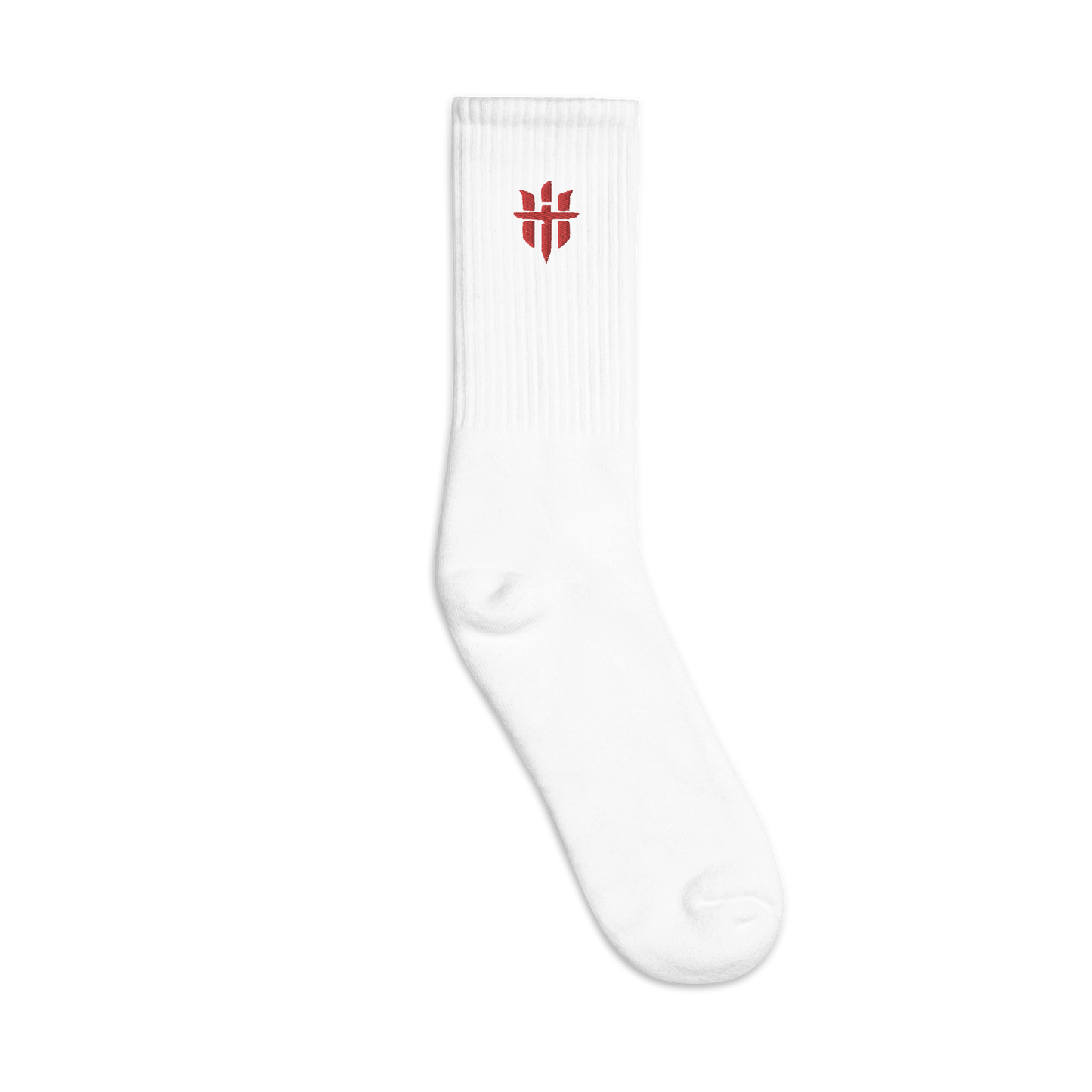 WHITE/RED LOGO SOCKS