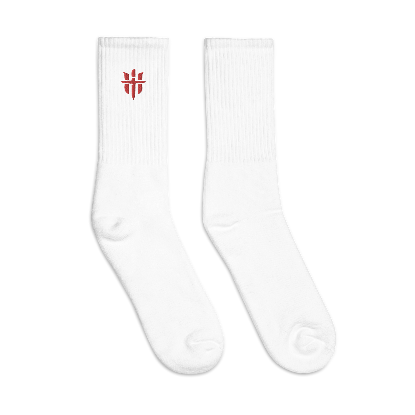 WHITE/RED LOGO SOCKS